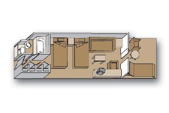 Sample Cabin Image for Category Code BC (Verandah Suite)