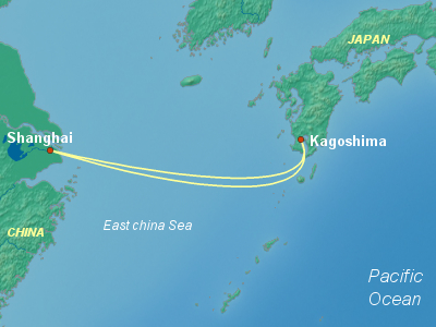 Asia, Africa, Middle East Cruise Itinerary Map