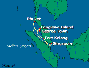 Asia Cruise Itinerary Map