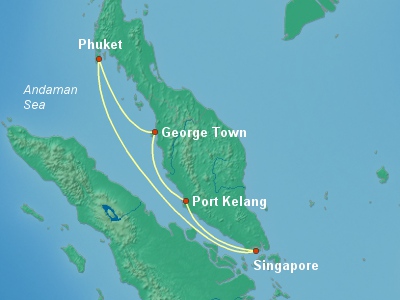 Asia Cruise Itinerary Map