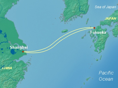 Japan Cruise Itinerary Map