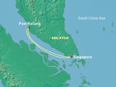 Asia Cruise Itinerary Map
