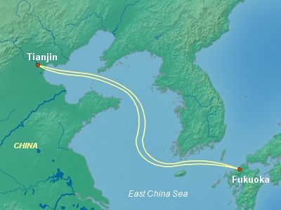 Asia Cruise Itinerary Map