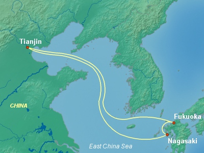 Japan Cruise Itinerary Map