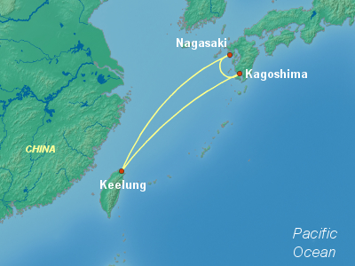 Japan Cruise Itinerary Map