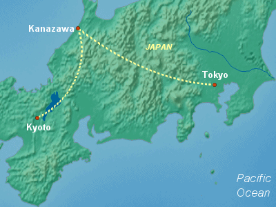 Japan Cruise Itinerary Map