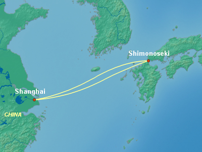 Japan Cruise Itinerary Map