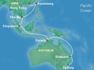 Asia Cruise Itinerary Map