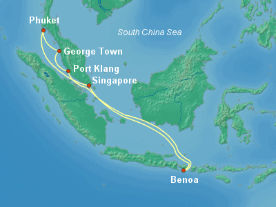 Asia Cruise Itinerary Map
