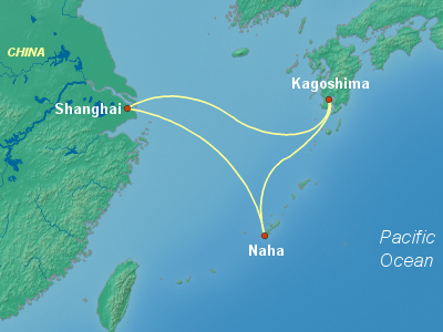 Japan Cruise Itinerary Map