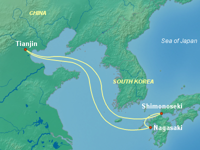Asia Cruise Itinerary Map