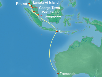 Asia Cruise Itinerary Map