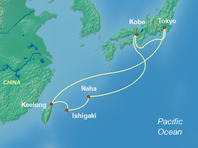 Asia Cruise Itinerary Map