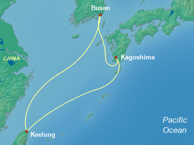 Japan Cruise Itinerary Map