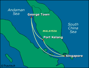 Asia Cruise Itinerary Map