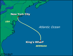Bermuda Cruise Itinerary Map