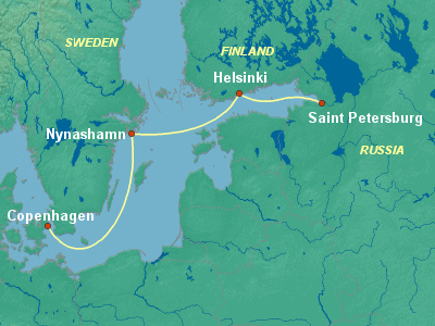 Transatlantic Cruise Itinerary Map