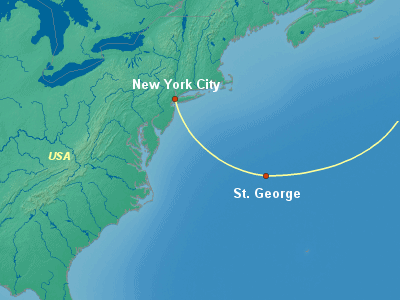 Transatlantic Cruise Itinerary Map