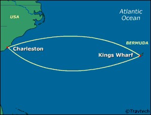 Bermuda Cruise Itinerary Map