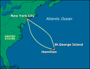 Bermuda Cruise Itinerary Map