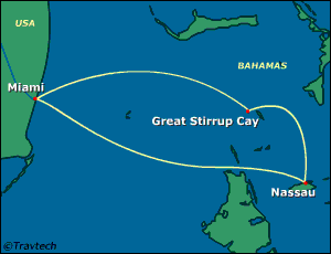 Bahamas Cruise Itinerary Map