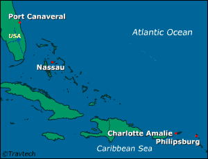 Caribbean Cruise Itinerary Map