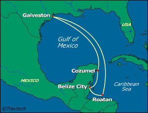 Caribbean Cruise Itinerary Map