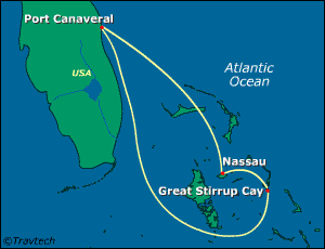 Bahamas Cruise Itinerary Map