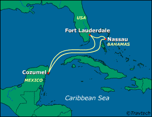 Bahamas Cruise Itinerary Map