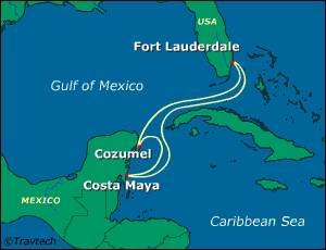 Caribbean Cruise Itinerary Map