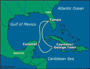 Caribbean Cruise Itinerary Map