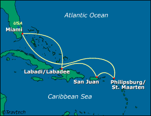 Caribbean Cruise Itinerary Map
