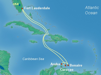 Caribbean Cruise Itinerary Map