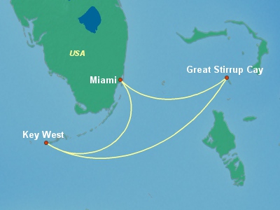 Bahamas Cruise Itinerary Map