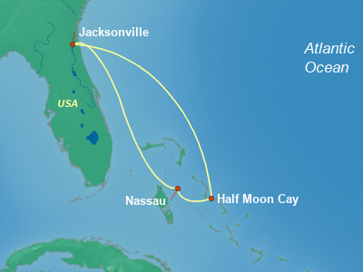 Bahamas Cruise Itinerary Map