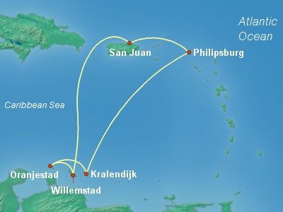 Caribbean Cruise Itinerary Map