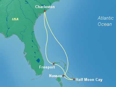 Bahamas Cruise Itinerary Map
