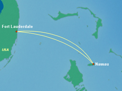 Bahamas Cruise Itinerary Map