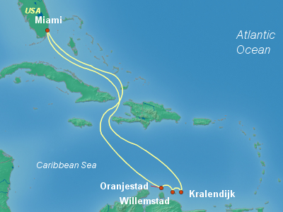 Caribbean Cruise Itinerary Map