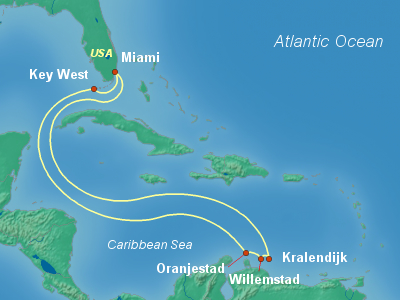 Caribbean Cruise Itinerary Map