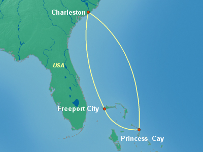Bahamas Cruise Itinerary Map