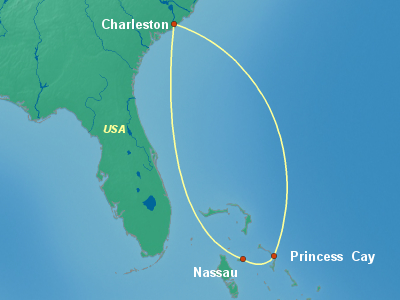 Bahamas Cruise Itinerary Map