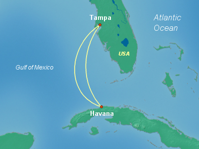 Cuba Cruise Itinerary Map