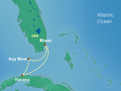 Cuba Cruise Itinerary Map