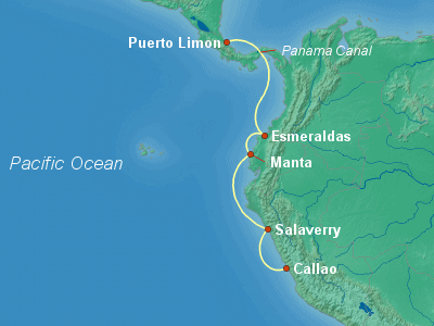 Caribbean Cruise Itinerary Map