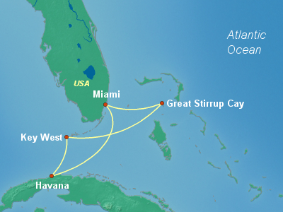 Cuba Cruise Itinerary Map