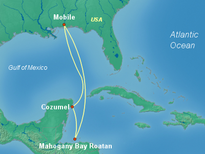 Caribbean Cruise Itinerary Map