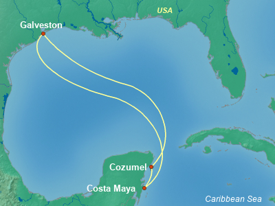 Caribbean Cruise Itinerary Map