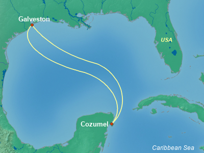 Caribbean Cruise Itinerary Map