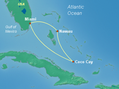 Bahamas Cruise Itinerary Map